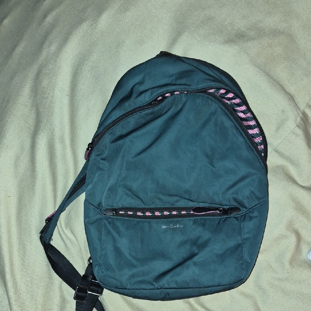 Vera Bradley Black and Pink Backpack